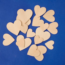 PBX2470108 - Playbox - Wooden Hearts 30, 40, 50mm 100 Pcs