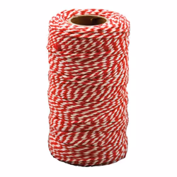 PBX2471183 - Playbox - Cotton Twine Red & White 2mm x 100m