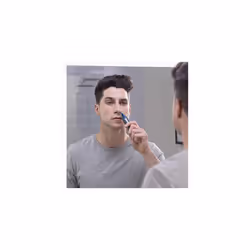 Remington Hair Trimmer for Men, Nose, Ear, & Eyebrow Hair Clipper, Rotary Trimmer, Two Comb Attachments, Waterproof, Battery Operated, Cordless - NE3