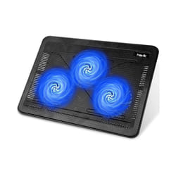 Cooling Pad 12"-17" Laptop Cooler with 3 Ultra Quiet Fans, Ergonomic Comfort Notebook Cooler with 2 USB Ports, Light-weight Gaming Laptop Cooler Stand
