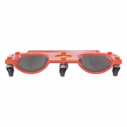 Vestil KNEE-D Rolling Knee Dolly with Foam Cushioned Knee Cups  350 lbs Capacity  10"" Length  20-1/4"" Width   Red