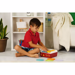 Fisher-Price Classics 1697 Music Box Record Player, Baby Musical Toy, Baby Interactive Toy with 10 Songs, Classic Toy with Retro Style Packa