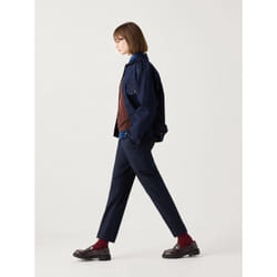 Uniqlo Japan Smart Ankle Pants  2way Stretch Tapered Length 71cm  Can Be Set Up - 69 NAVY/XXL