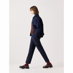 Uniqlo Japan Smart Ankle Pants  2way Stretch Tapered Length 71cm  Can Be Set Up - 69 NAVY/XS