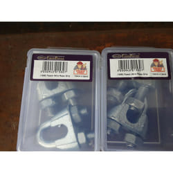 WIRE ROPE CABLE FIXING GRIP U BOLT CLIPS CLAMP x 4 (14mm)