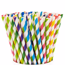 Paper Straws [Pack of 200] 100% Biodegradable