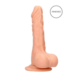 Real Rock - Dong W Testicles 8 inches - Flesh