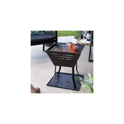 La Hacienda Square Fire Pit Basket, Log Burner, Garden Heater, Modern