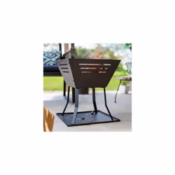 La Hacienda Square Fire Pit Basket, Log Burner, Garden Heater, Modern