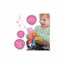 Peppa Pig Keys soft plastic making it the perfect option for teething