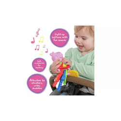 Peppa Pig Keys soft plastic making it the perfect option for teething