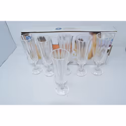 Pack Of 6 Champagne Flutes Glasses Prosecco Elements Romany