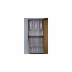 Pack Of 6 Champagne Flutes Glasses Prosecco Elements Romany