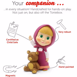 tonies Audio Character for Toniebox, Masha and the Bear,