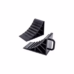 2 x wheel chocks with handle Brake wedges Caravan Trailer