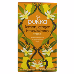 Pukka Lemon Ginger & Manuka Honey 20 bags ( pack of 4 )