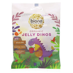 Biona Jelly Dino Sweets - Organic -75g ( Pack of 10 )