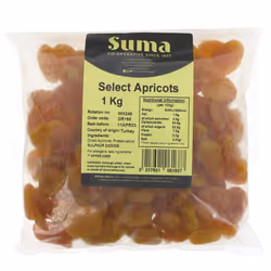 Suma Apricots - select SO2 - 1 kg ( pack of 1 )