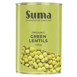 Suma Green Lentils - organic 400g ( pack of 12 )