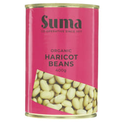 Suma Haricot Beans - organic 400g ( Pack of 12 )