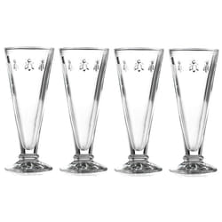La Rochere Set of 4 Bee Design Glass Champagne Flutes - 608501