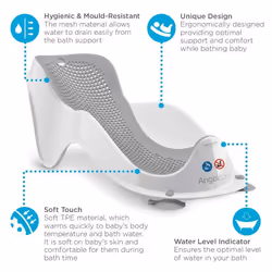 Angelcare Soft Touch Mini Bath Support in Grey