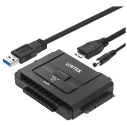 Unitek USB 3.0 to IDE and SATA Converter External Hard Drive Adapter Kit for Universal 2.5/3.5 HDD/SSD Hard Drive Disk, One Touch Backup Function and
