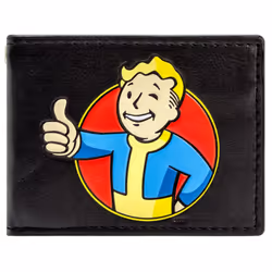 Fallout 4 Vault Boy Thumbs Up Black ID & Card Bi-Fold Wallet