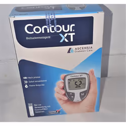 CONTOUR XT BLOOD GLUCOSE METER,WITH TEST STRIPS,LANCING,MICROLET,POUCH