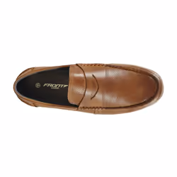 Front Hamilton Men's Leather Comfort Formal Dress Slip On Casual Loafer Shoes - UK Size 11