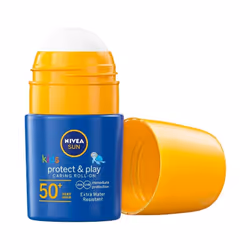 Nivea SUN Kids Protect & Care Caring Roll-On (50 ml) Sunscreen with SPF 50, Roll-On Kids Suncream for Delicate Skin, Immediately Protects Against Sun