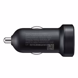 Samsung Car Adaptive Fast Head Plug Charger And USB Type C Cable In Black - Samsung Car Head Charger EP-LN930