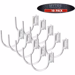 Mytee Products (10 Pack) J Hooks for E-Track Round 4.5"" Wide Enclosed