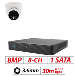 8MP CCTV System 8CH 4K NVR IP POE 8MP Outdoor - 1, 4TB