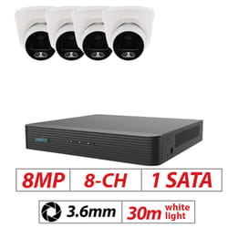 8MP CCTV System 8CH 4K NVR IP POE 8MP Outdoor - 4, 2TB