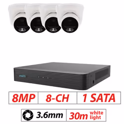 8MP CCTV System 8CH 4K NVR IP POE 8MP Outdoor - 4, 6TB
