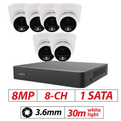 8MP CCTV System 8CH 4K NVR IP POE 8MP Outdoor - 6, 2TB