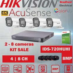 Hikvision 8MP 4K CCTV System Kit Colorvu Bullet - 2TB