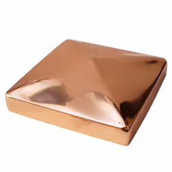 5.5 x 5.5 Solid Copper Pyramid Post Cap for True/Actual 5.5 x 5.5 Wood Posts (Works ONLY with Actual 5.5 x 5.5 Posts. Will NO ...