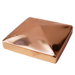 5.5 x 5.5 Solid Copper Pyramid Post Cap for True/Actual 5.5 x 5.5 Wood Posts (Works ONLY with Actual 5.5 x 5.5 Posts. Will NOT Work with Actual 6 x 6