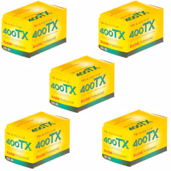 Kodak Tri-X 400TX Professional ISO 400  36mm  Black and White Film Pack of 5