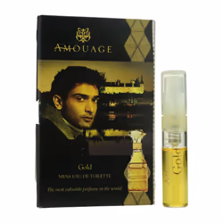 Amouage 'Gold' Eau De Toilette Spray For Man .05oz Carded Vial (Vintage Formula)