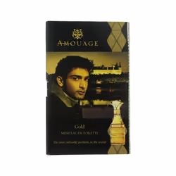 Amouage 'Gold' Eau De Toilette Spray For Man .05oz Carded Vial (Vintage Formula)