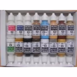 Vallejo 70147 Model Color American Colonial Acrylic Paint Set - Assorted Colours (Pack of 16)