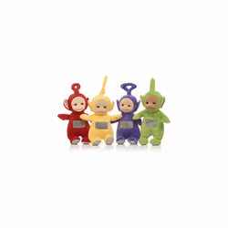 Set of 4 Teletubbies 26cm Talking Po & Laa-Laa & Dipsy & Tinky Winky Soft Plush Toy MU8TI RK14S3 SC8TR