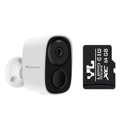 Wireless Wifi Camera CCTV Security Camera Outdoor Full HD 1080P Audio IP Camera With 5000mAh Rechargeable Battery Camera - 1080P Add 64GB