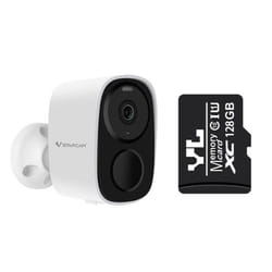 Wireless Wifi Camera CCTV Security Camera Outdoor Full HD 1080P Audio IP Camera With 5000mAh Rechargeable Battery Camera - 1080P Add 128GB