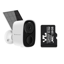 Wireless Wifi Camera CCTV Security Camera Outdoor Full HD 1080P Audio IP Camera With 5000mAh Rechargeable Battery Camera - Solar Camera 64G