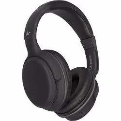 KitSound Wireless On-Ear Headphones with Built-In Microphone - Black
