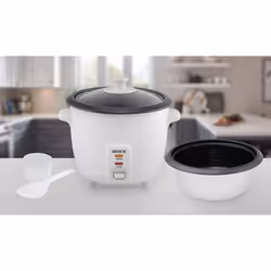 Artech White 0.8L Rice Cooker Non-Stick Removable Bowl 350W